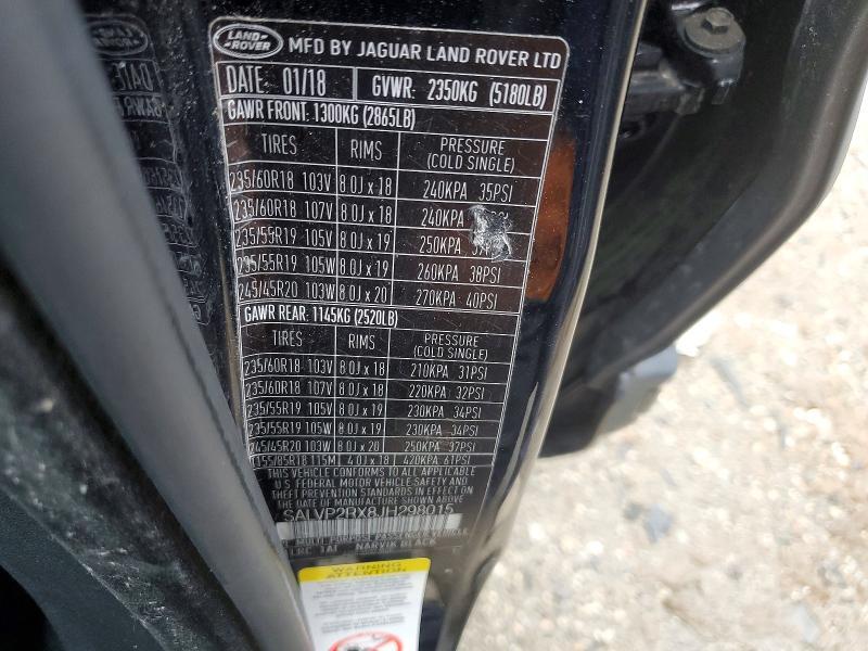 SALVP2RX8JH298015 2018 Land Rover Range Rover photo no. 13