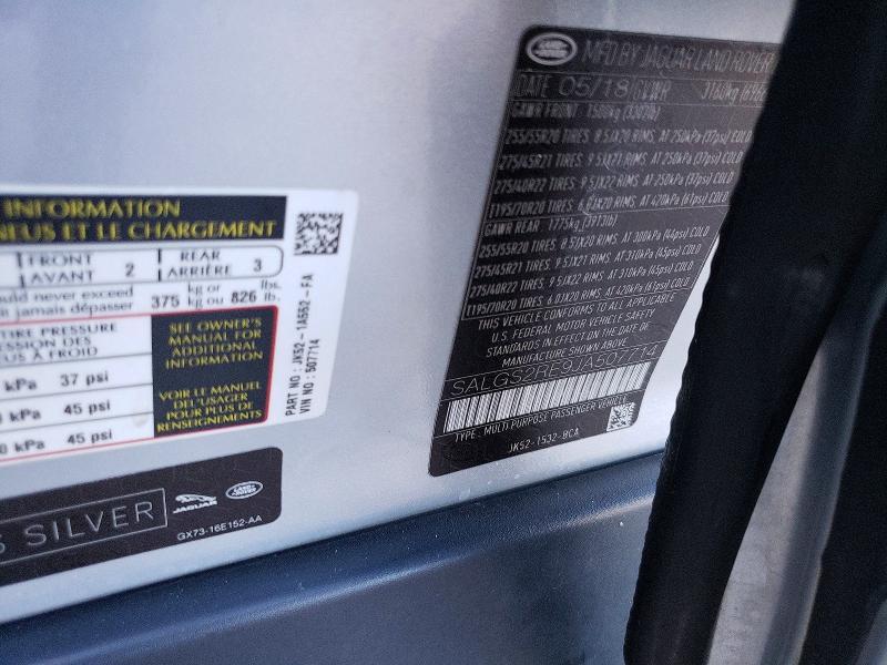SALGS2RE9JA507714 2018 Land Rover Range Rover photo no. 13