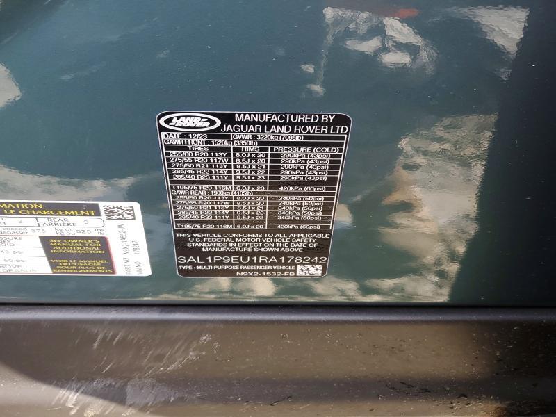 2024 Land Rover Range Rover — VIN SAL1P9EU1RA178242, şəkil 13