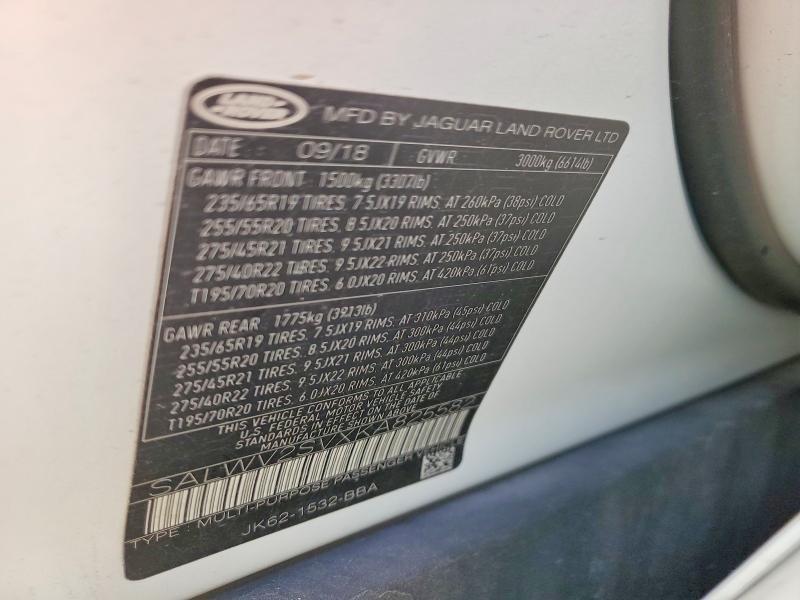 SALWV2SVXKA825582 2019 Land Rover Range Rover photo no. 13