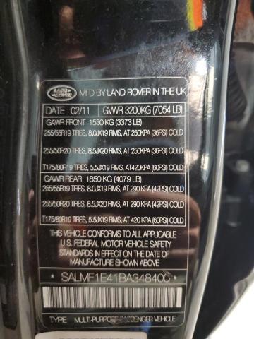 SALMF1E41BA348400 2009 Land Rover Range Rover photo no. 13
