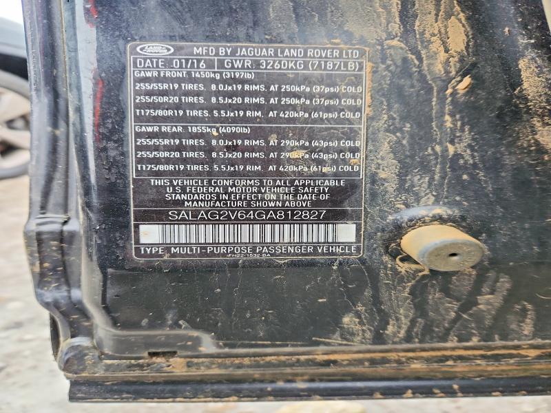 SALAG2V64GA812827 2016 Land Rover LR4 photo no. 13
