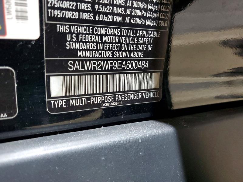 SALWR2WF9EA600484 2014 Land Rover Range Rover photo no. 13